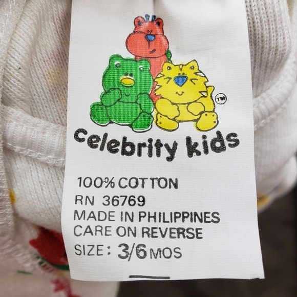 Vintage Celebrity Kids 100% Cotton 3-6 mos. NWT - Picture 3 of 3